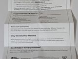 someone is holding a piece of paper with a questionnaire on it