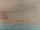 a picture of a piece of brown paper with writing on it
