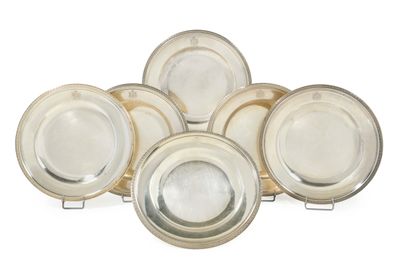 Ensemble de 6 assiettes de forme ronde. - Photo 1