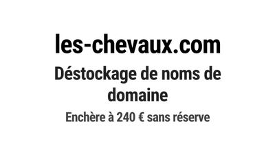 Nom de domaine les-chevaux.com.