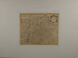 an old map of the city of london in a white frame