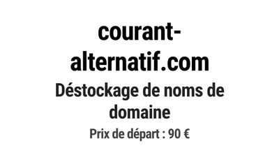Nom de domaine courant-alternatif.