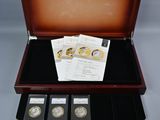 une image représentant un coffret en bois contenant six pièces différentes