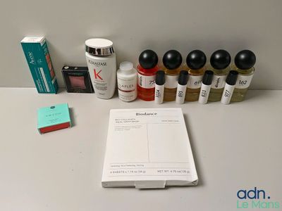 de nombreux types de produits de soins de la peau sur la table