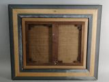a close up of a picture frame with a picture in it