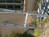 a picture of a ladder leaning against a building