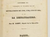 an old book with a black and white title on it