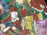an image of a vase with a painting on it