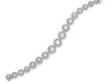 a diamond and white gold bracelet