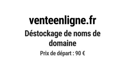 Nom de domaine venteenligne.fr.