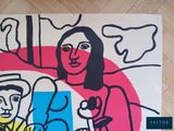 a picture of a painting of a woman and a man