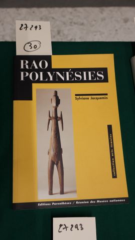 JACQUEMIN Sylviane: RAO Polynésies.Editions Parenthèses, 1993, in...