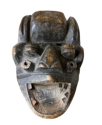 Masque guerrier "TeeGla", Culture Wé, Côte d'Ivoire.