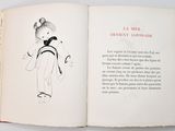 a book with a drawing of a woman on it