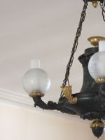 LUSTRE à quatre bras de lumière de style Restauration en tôl… (photo 2)