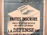 french poster for the defense automobile automobile