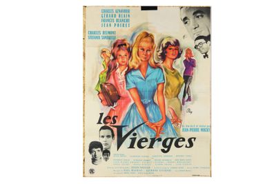 Pierre OKLEY (1929-2007). Affiche du film "Les vierges" de 1…