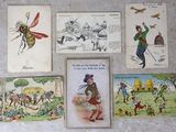de nombreuses cartes sur lesquelles figurent des images de personnes et d'animaux