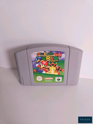 une image d'un jeu Nintendo Super Mario posé sur une table