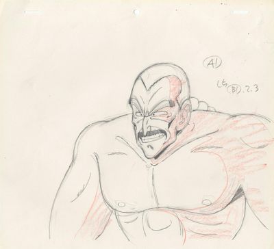 une image représentant le dessin d'un homme portant un masque