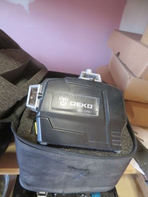 a black case with a camera in it sitting on a table