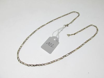 chaîne maille alternée or 750°/°°, bossuée, cassée, incomp… - Photo 1