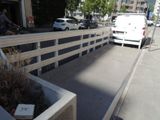 a white van parked on the side of the road