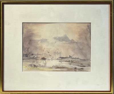 une image d'une image d'une peinture d'un bateau dans l'eau