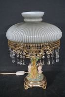 Lampe de table vintage italienne - avec ensemble en porcelai… (photo 2)