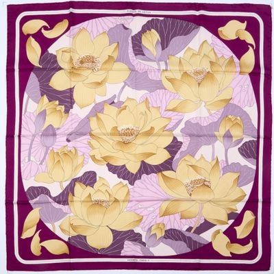 HERMÈS "Fleurs de Lotus". - Photo 1