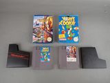 trois jeux Nintendo posés côte à côte sur la table