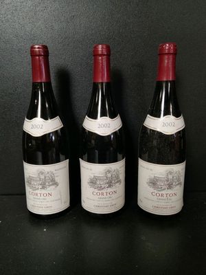3 bouteilles de vin rouge Christian Gros Corton Grand Cru 20… - Photo 1