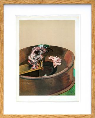 Francis BACON (1909-1992). Portrait de George Dyer accroupi …