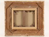 an old picture of a picture frame with a picture in it