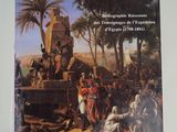 a book with a painting of a man on a horse in front of a group of people