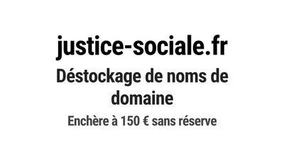 Nom de domaine justice-sociale.