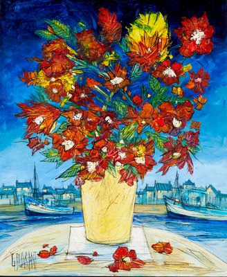 Gérard GOUVRANT (1946) "Le bouquet du Guilvinec" - Photo 1