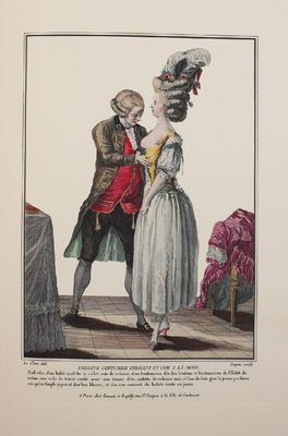 un dessin représentant un homme et une femme debout côte à côte