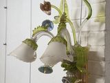 a light that is hanging on the wall in the room