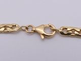a gold chain with a clasp on it