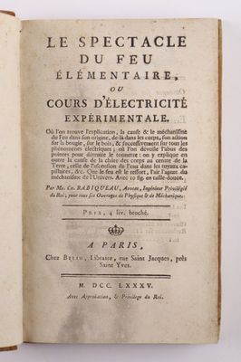 RABIQUEAU (Charles). Le spectacle du feu élémentaire ou cour… - Photo 1