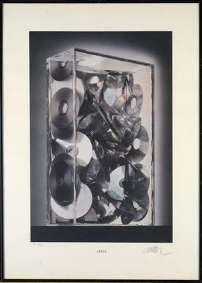 ARMAN (1928-2005) "Compression de CDs" lithographie, EA, 22/…