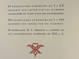 the back cover of a book with a red design on it