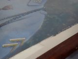 a picture of a picture of a boat with a number 7 on it