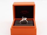 an orange box with a ring inside of it