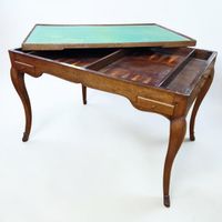 TABLE A JEU DE TRIC TRAC de Style Louis XV - XIXème Siècle e… (photo 2)