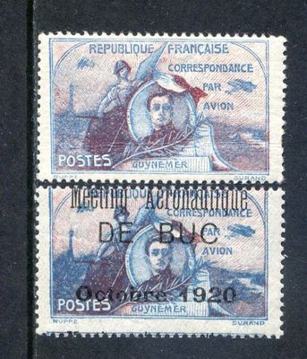 two stamps with a picture of a man and a woman on them