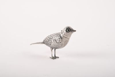 un petit oiseau qui se tient debout dans la neige