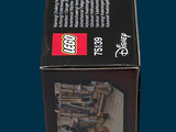 a box of legos sitting on a blue surface