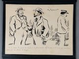 trois photos en noir et blanc représentant un homme et une femme armés